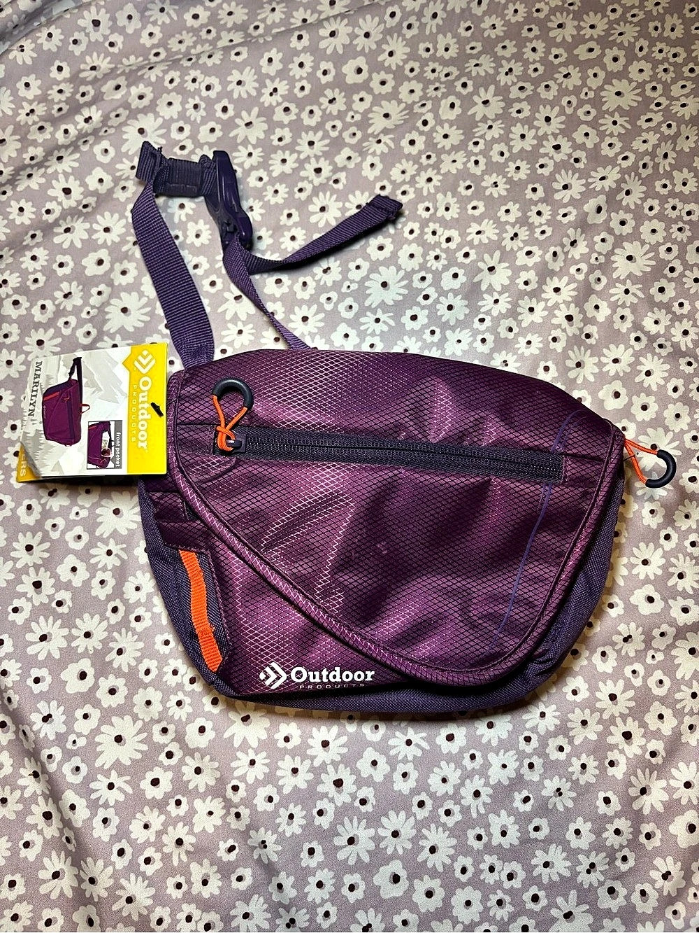 Outdoor Products Marilyn Waist Pack Crossbody Bag Purple & Orange NWT